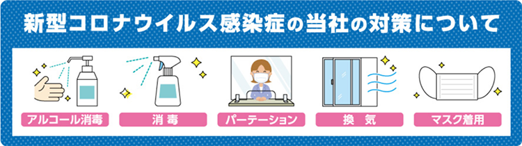 新型コロナウイルス感染症の当社の対策について