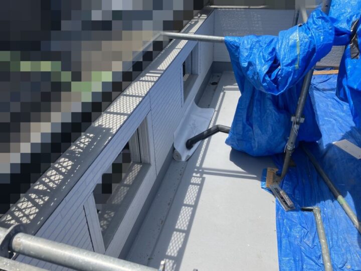 笠木取り付け工事