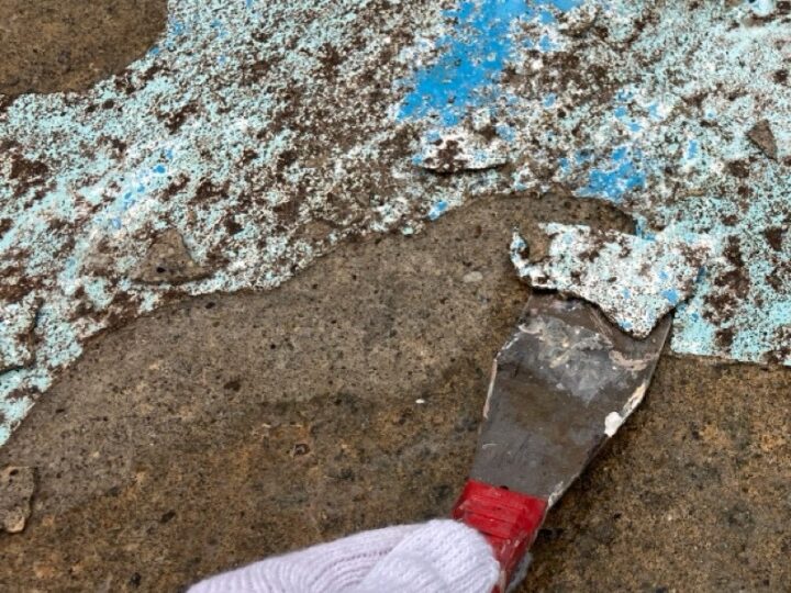 プール塗装・下地処理