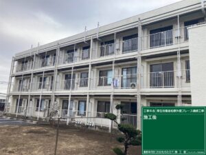厚生労働省柏寮|外壁ブレース補修工事