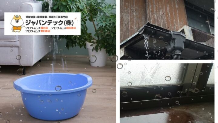 雨漏り修理の費用相場はいくら?原因別に変わる工事内容と見積もりの見方