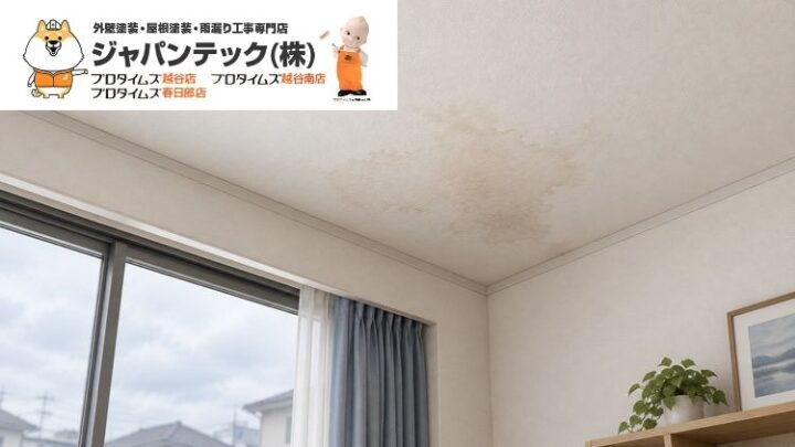 天井のシミは雨漏り?雨が止んでも点検したい症状と修理前の確認事項