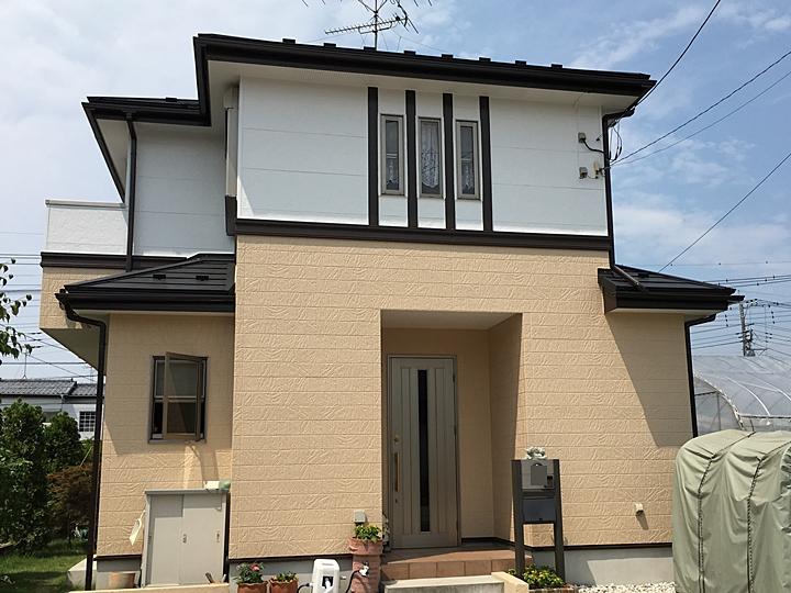 埼玉県北葛飾郡　Ｔ様邸　外壁塗装・屋根重ね葺きリフォーム事例